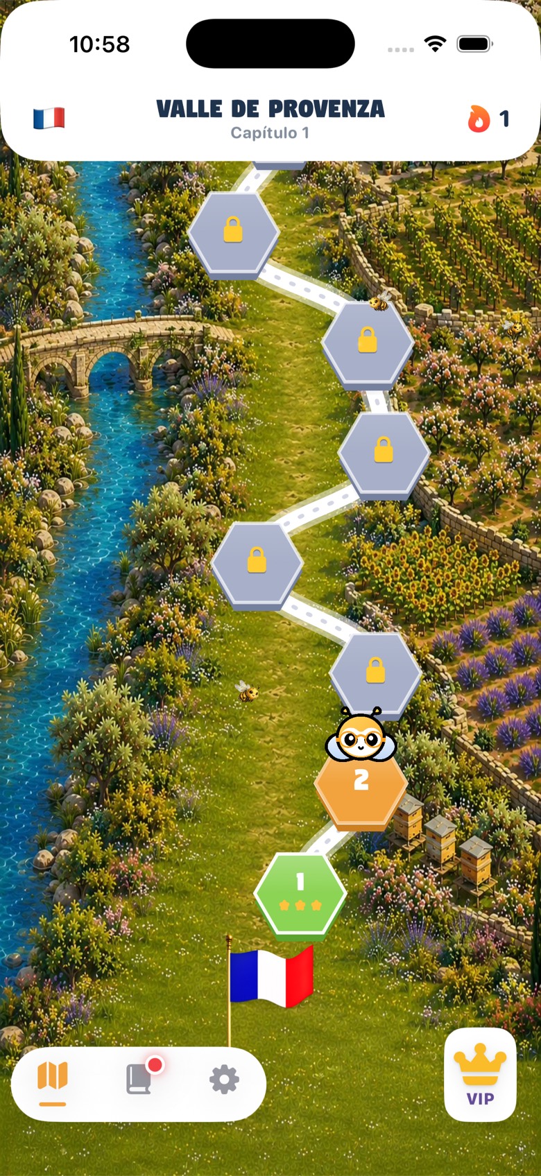 Abby la Abeja — el mapa del mundo